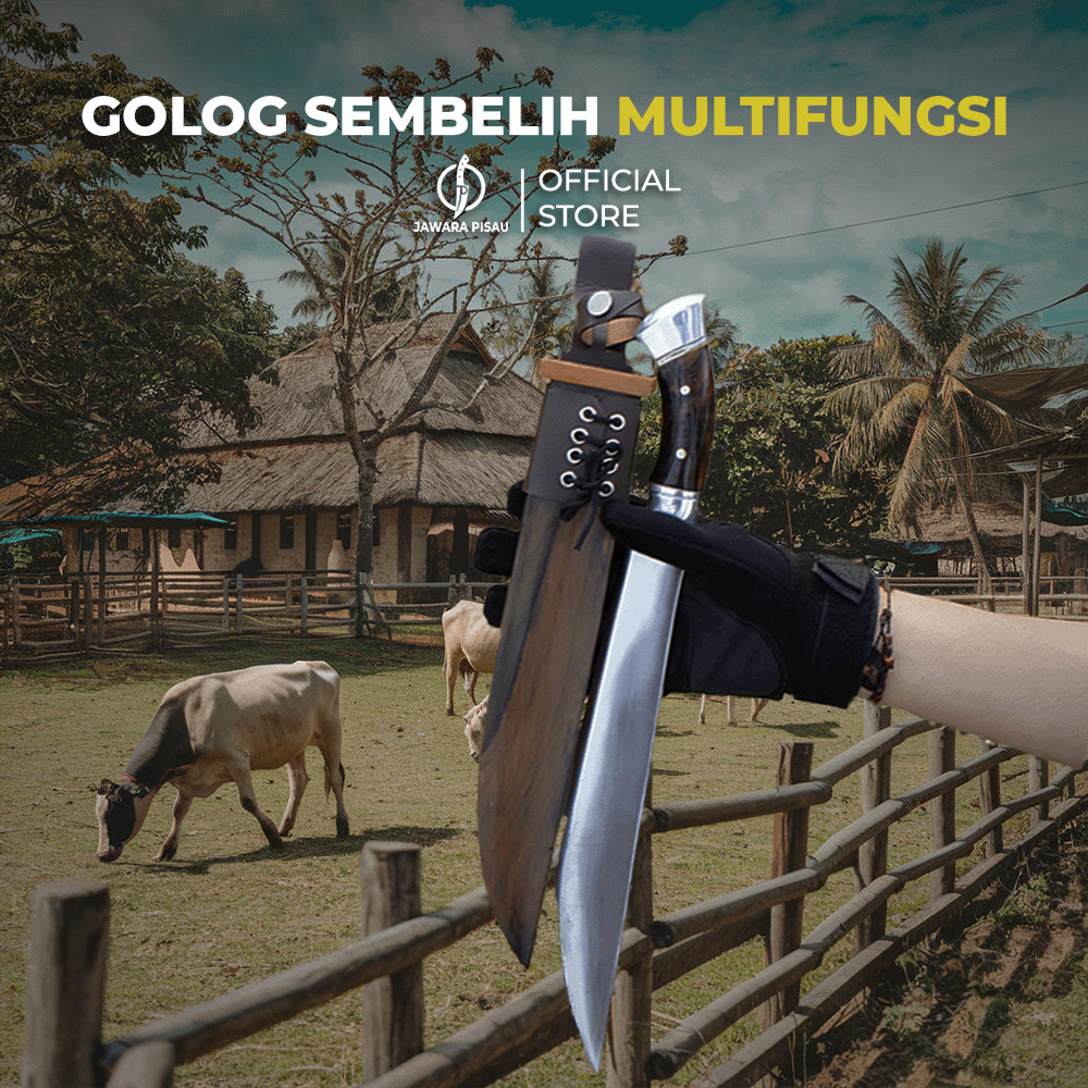Jawara Pisau Golok Baja Sembelih Serbaguna Ki Atep Khas Ciwidey