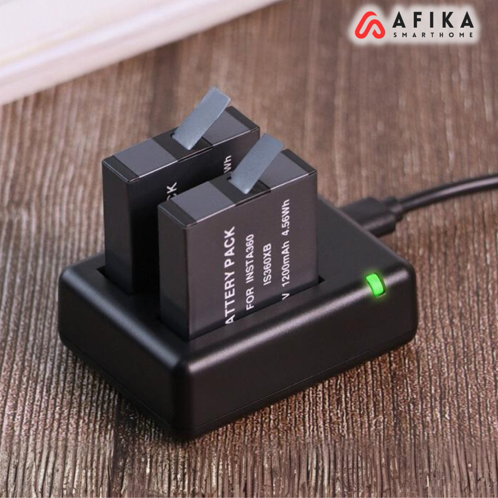 Charger Baterai 2 Slot with 2PCS Baterai for EKEN H9 H9R SJCAM