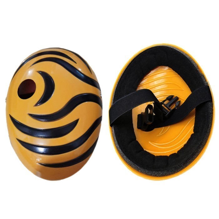 Topeng Uchiha Obito Cosplay Obito Mask Cosplay Anime Full Face Mask - Kuning