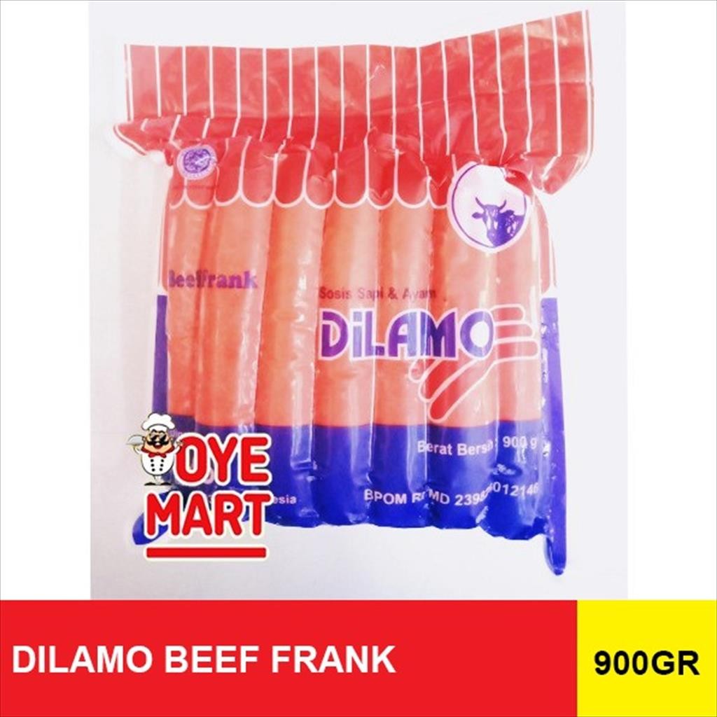 

DILAMO BEEF FRANK 900GR SOSIS SAPI DAN AYAM