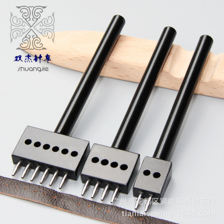 

Premium Handcraft Leather Tools DIY Black Round Hole Punch Round Gap Punch Leather Making Sewing Hole Punch