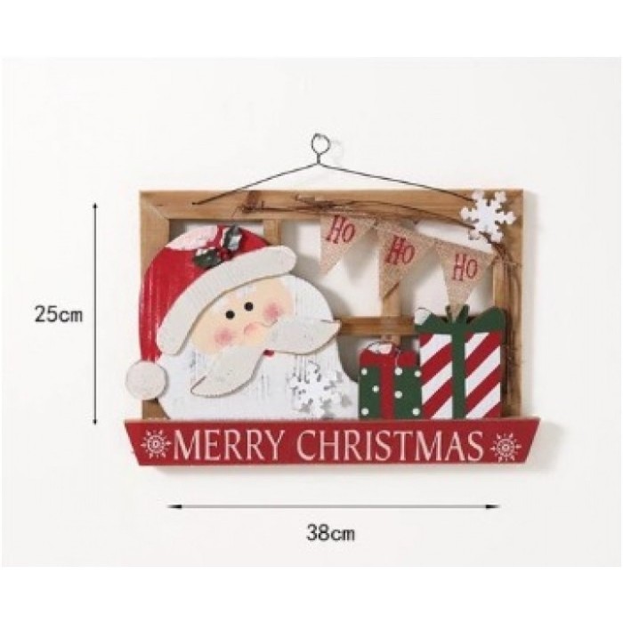 

Hiasan Dinding Natal Kayu by Platefulnco - santa