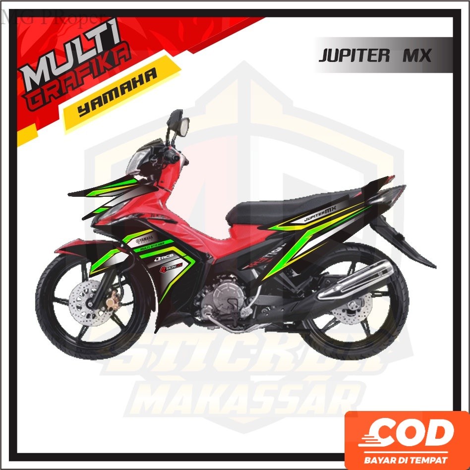 Stiker Striping Decal jupiter mx new 135 Variasi Pariasi Kopling YAMAHA JUPITER MX 135 putih Gold