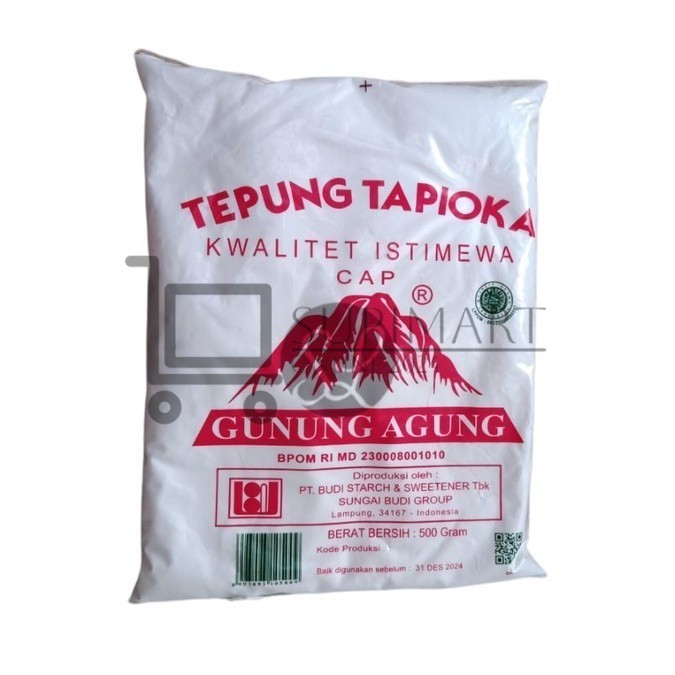 

Tepung Tapioka Kanji Gunung Agung Merah 500 Gram