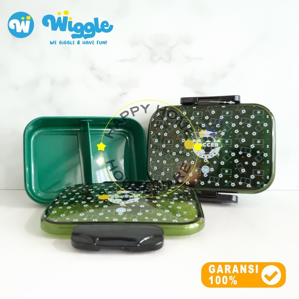 WIGGLE Soccer Championship Lunch Box 750ml Kotak Bekal Anal Tempat Makan Lock