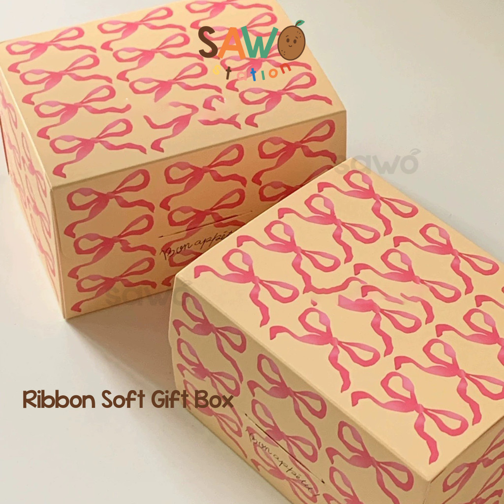 

Ribbon Soft Gift Box Packaging Dus Makanan Hadiah Kado Bungkus