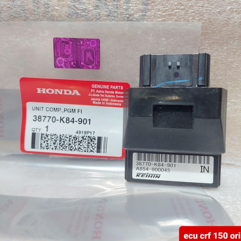 Ecu Crf 150 Original 38770K84901