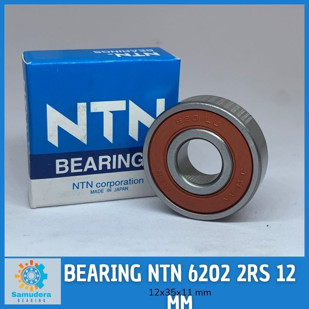 Bearing Laher NTN 6202 2RS 12 MM Japan Laker Klaher Tutup Karet Dua Sisi