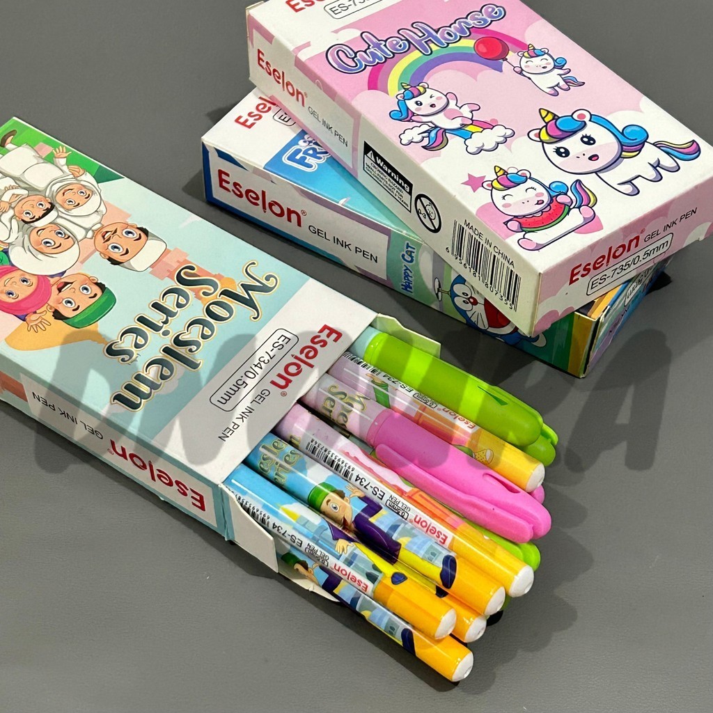 

SELUSIN Gel pen Bulat Karakter Fancy 0.5mm