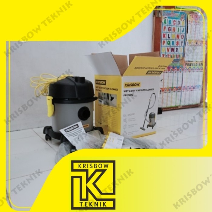 Krisbow Vacuum Cleaner Wet Dry 12 Ltr vacum penghisap debu FRVCW12