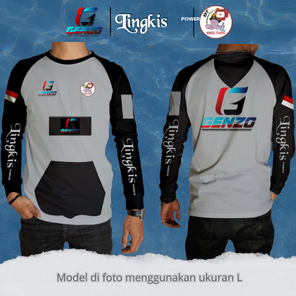 Jersey Gezo Mancing Garong Baronang Genzo Lingkis Power Kaos LP