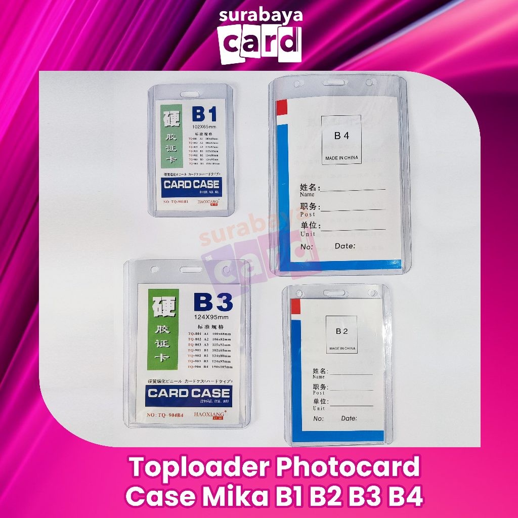 

Toploader Photocard Top Loader Foto Card NameTage id card Case Mika B1 B2 B3 B4