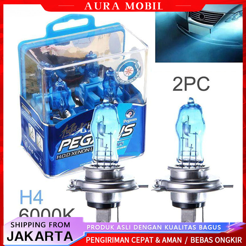 Lampu Depan Mobil LED Super Terang 2PCS Lampu Halogen H4 100w 12v 6000k Warna Putih Untuk Fog Lamp /