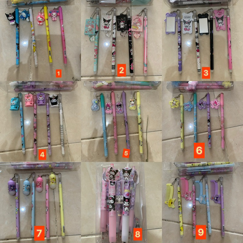 

(GTT) pulpen tinta karakter sanRio / pulpen kuromi Cinnamorol melody purin