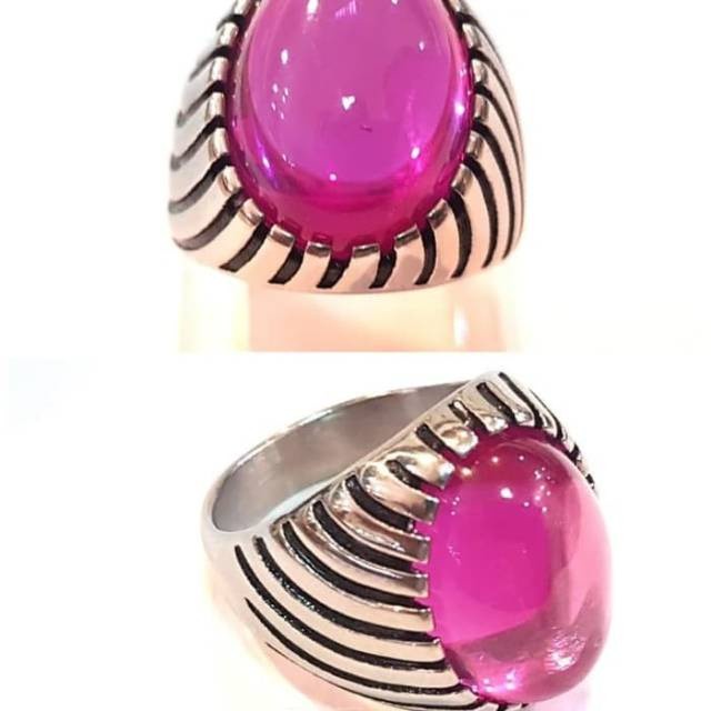 BATU CINCIN MERAH SIAM ROSE ASLI BANGKOK