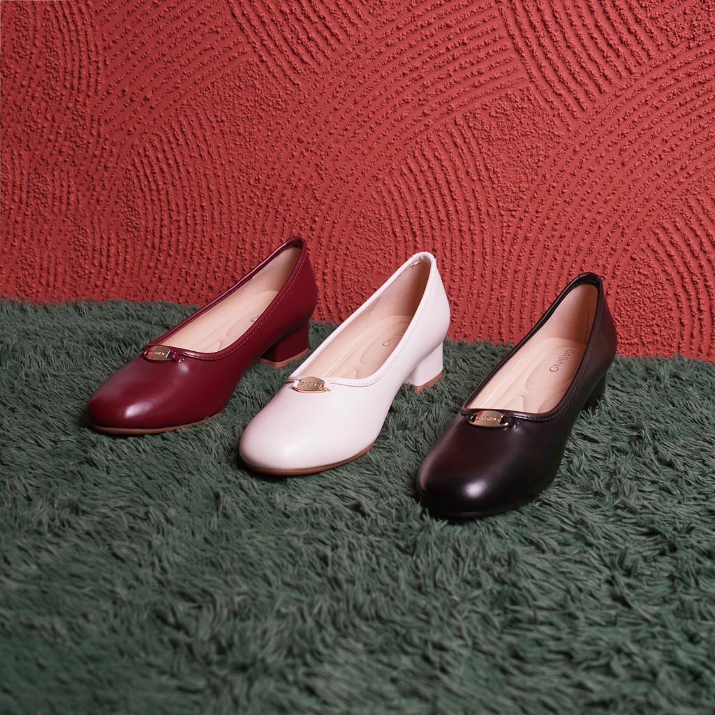Gabino Sepatu Wanita Heels Slip On Casual Janet - O1FA4003