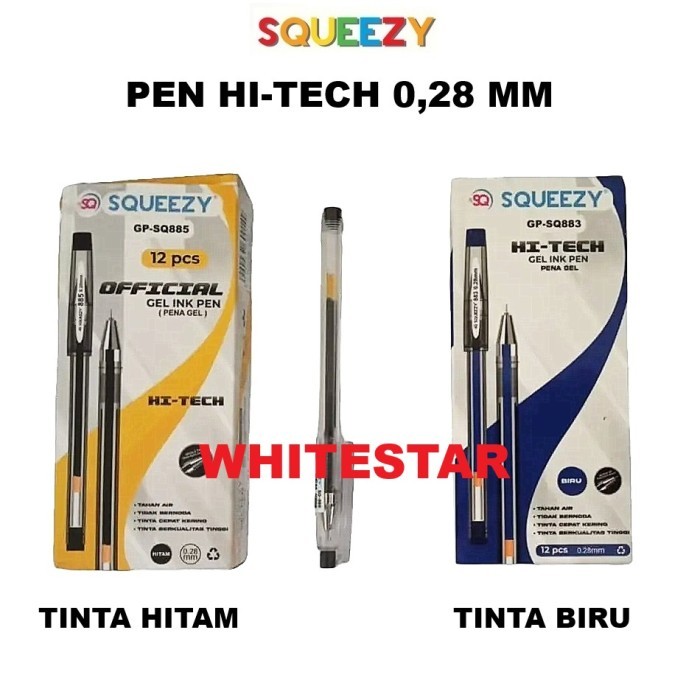 

pulpen / bolpen / pen gel hi-tech squeezy (0,28 mm)