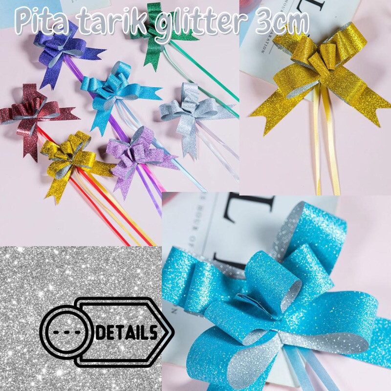 

pita tarik 3cm 10pcs glitter
