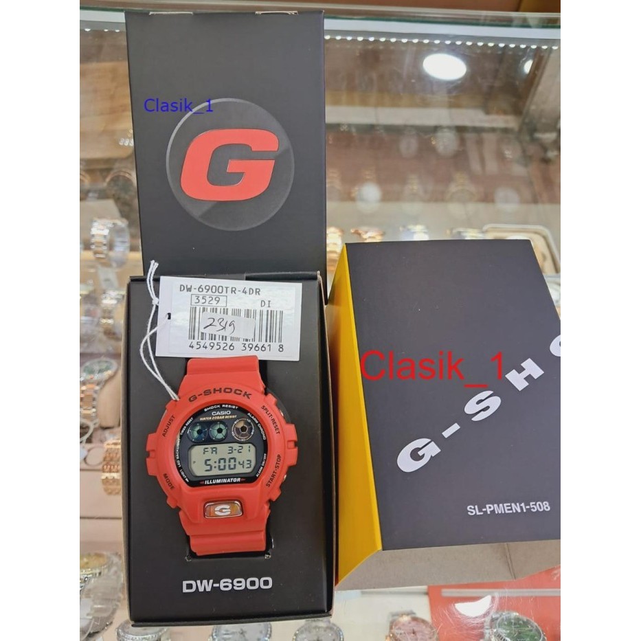 Original 100% Casio G-SHOCK DW-6900TR-4DR Jam Tangan Pria Digital DW6900 GSHOCK DW-6900TR-4 DW6900TR