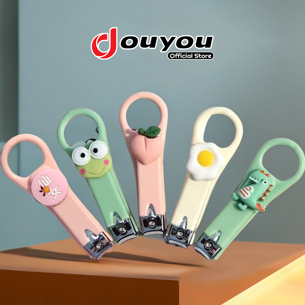 Gunting Kuku Mini Motif 3D Aesthetic Jepit Kuku Nail Clipper Pemotong Kuku Anak Dewasa HM1032