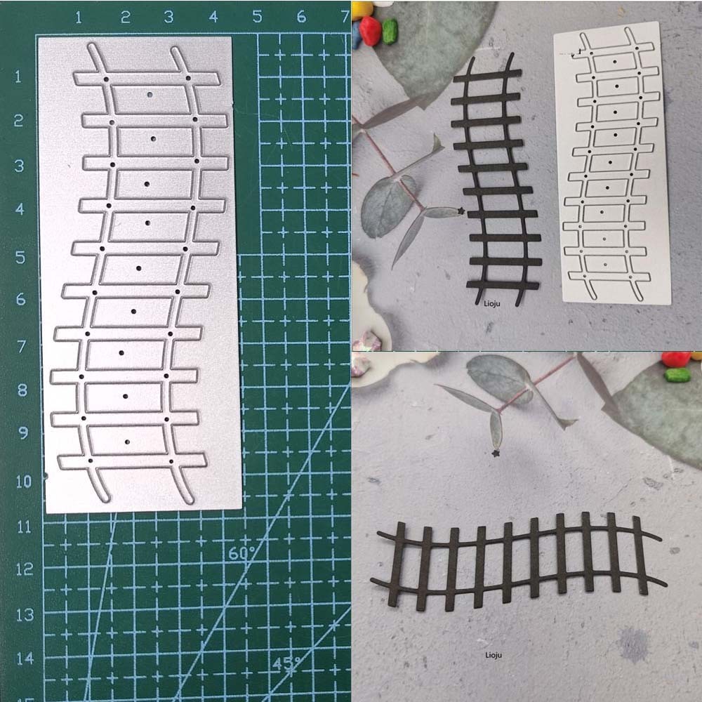 

A Row Of Train Tracks Metal Cutting Dies For DIY Scrapbooking and Card Making Embossing Craft Decorative
