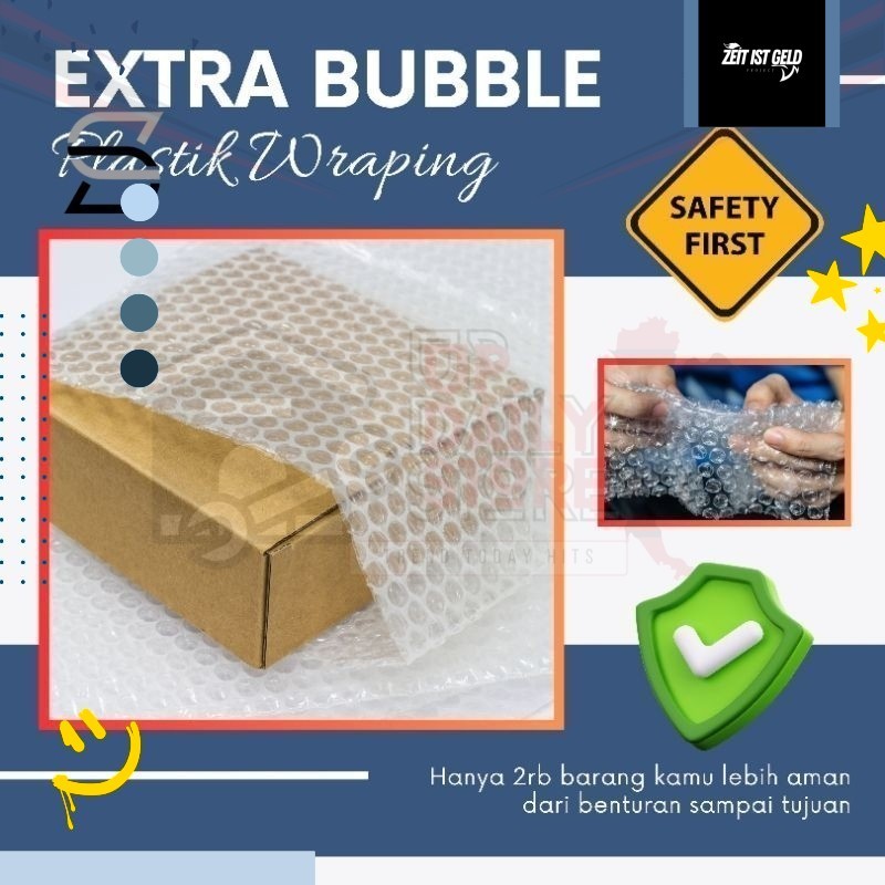 

Extra Bubble Wrap Aman Dari Benturan dan Selamat Sampai Tujuan