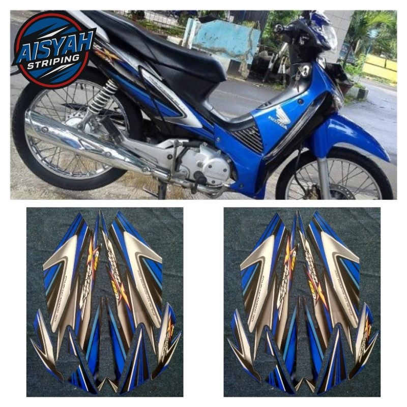 Striping stiker sticker supra x 125 2006