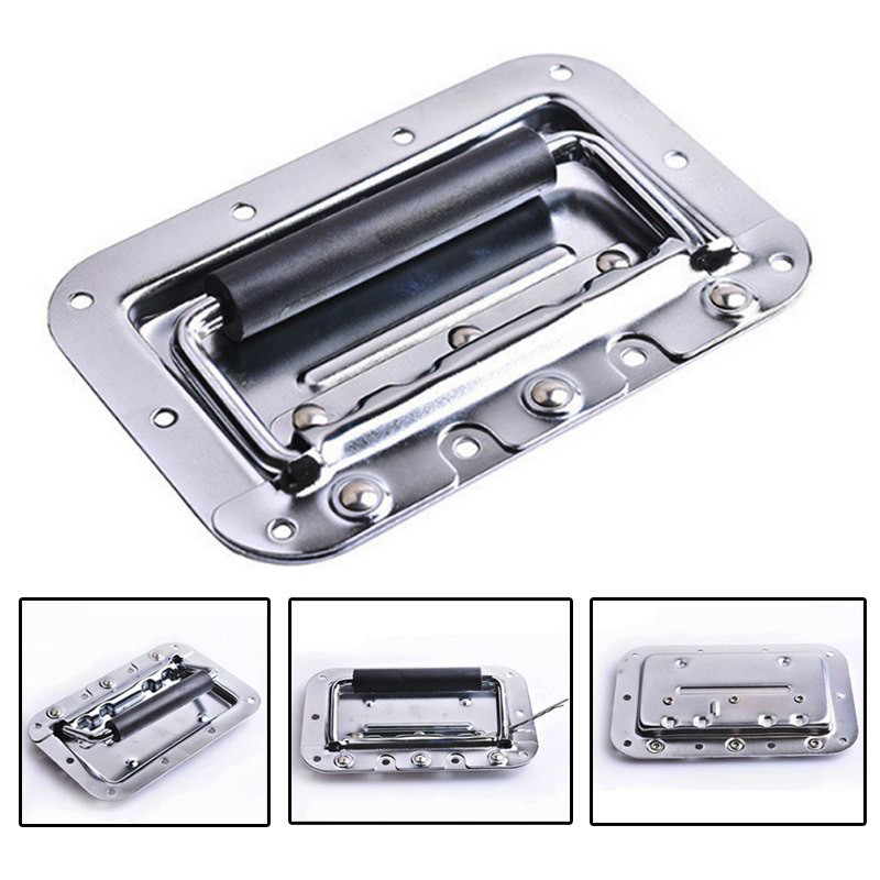 4Pcs Handel Bobok Box Hardcase Besi Silver Handle Bobok Asesoris Mixer