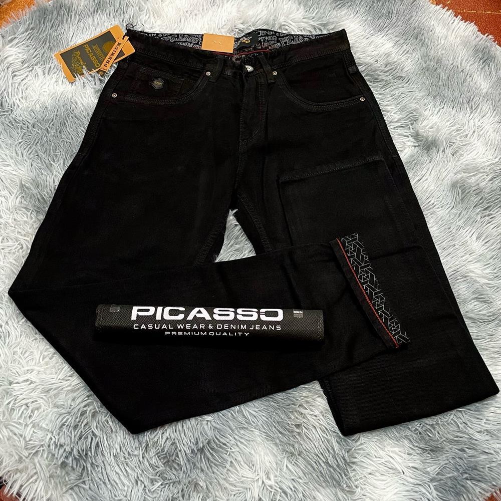 CELANA JEANS PANJANG PRIA DEWASA PICASSO 100% ORIGINAL SEMI REGULER HITAM KUALITAS PREMIUM BEST SELL