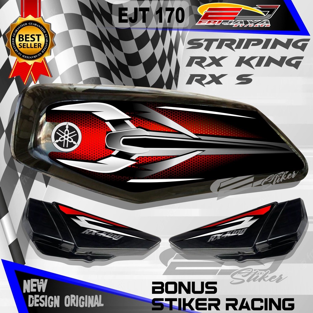 STRIPING RX KING , STRIPING MOTOR KING KOBRA , STIKER MOTOR RX KING