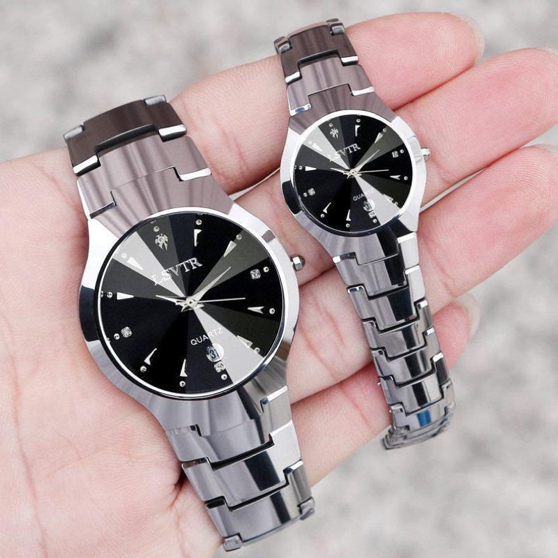 Wlisth Jam Tangan Couple W14 Anti Air Mode Santai Kuarsa Jam Tangan Pria Wanita Original