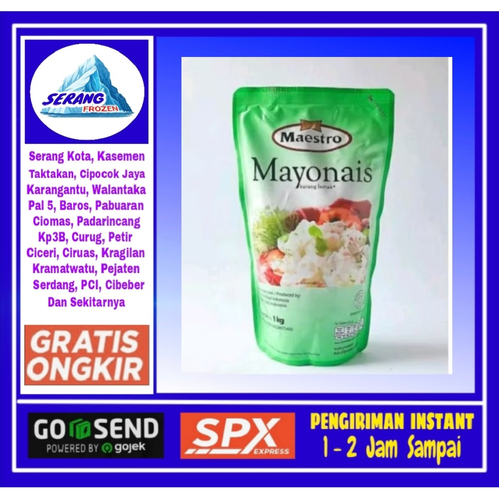 

Mayonaise Maestro 1Kg, Mayonis, Serang Frozen