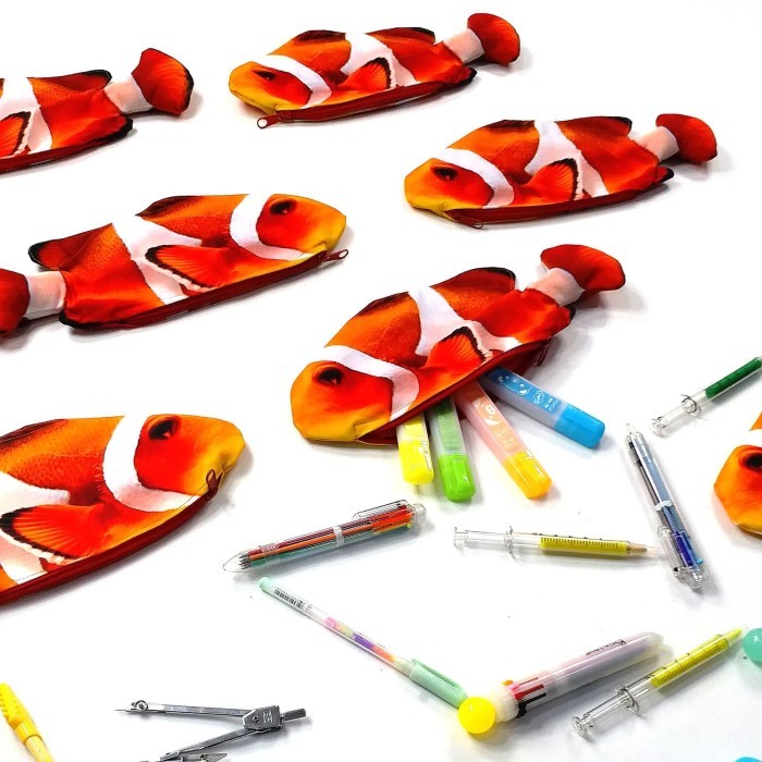 

New Arrival[PROMO] Tempat Pensil Ikan Shrelo Clown Anemone Fish untuk Penggemar Ikan Hias Diving Pesiar Kreasi Lokal