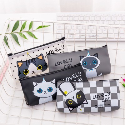 

Tas Pensil Tempat Alat Tulis Tempat Kosmetik Organizer Bag Lovely Cat Bahan Canvas 020