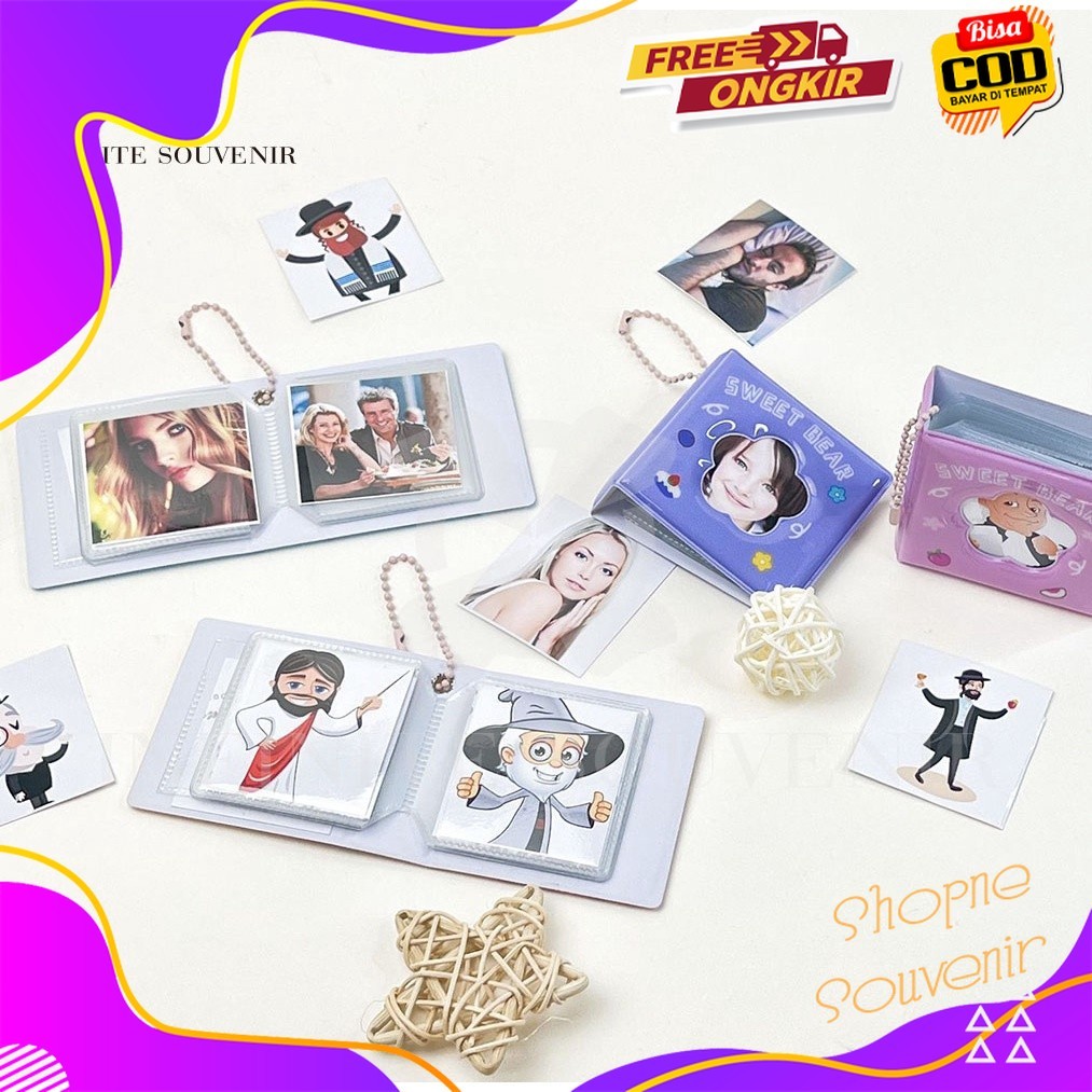 Gantungan Kunci Album Mini orea / Album Foto 21lot / Album Foto Polaroid / Album Foto Lucu Estetik /