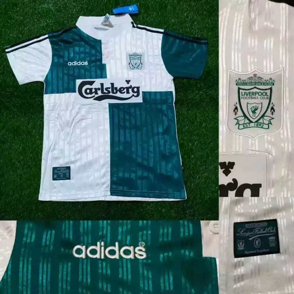 JERSEY RETRO VINTAGE LIVERPOOL AWAY 1995/1996 GRADE ORI CLASSIC