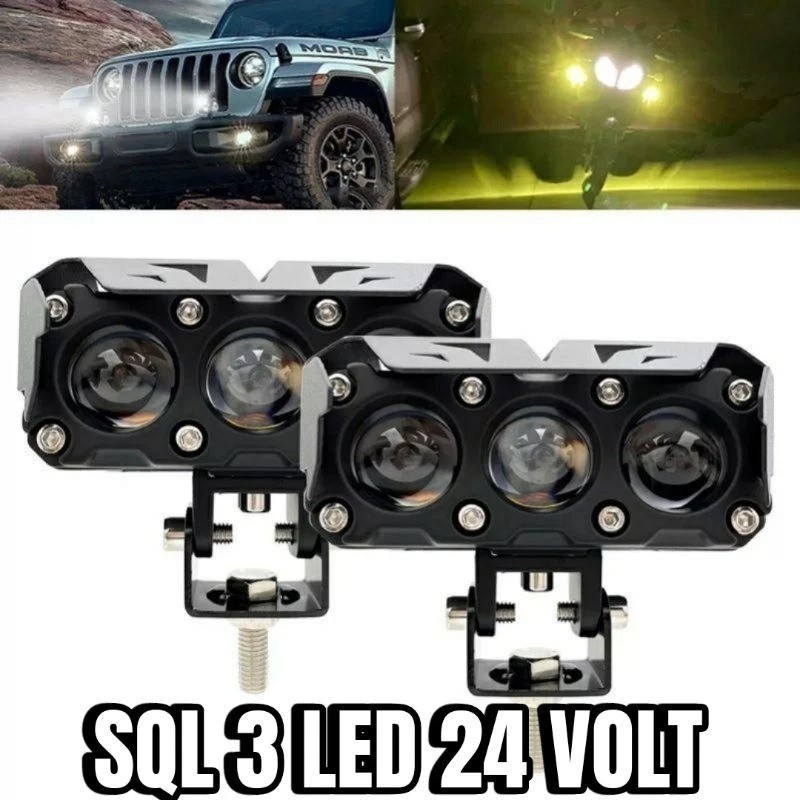 Lampu Sorot Tembak Mobil Lampu LED Tembak Sorot D3 SQL Lampu Tembak Sorot LED Laser 3 Mata 4 Mata 80