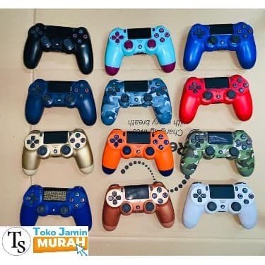 LARIS -Stik ps4 original sony - stik ps 4 ori mesin Dualshock PS4 Controller - Hitam