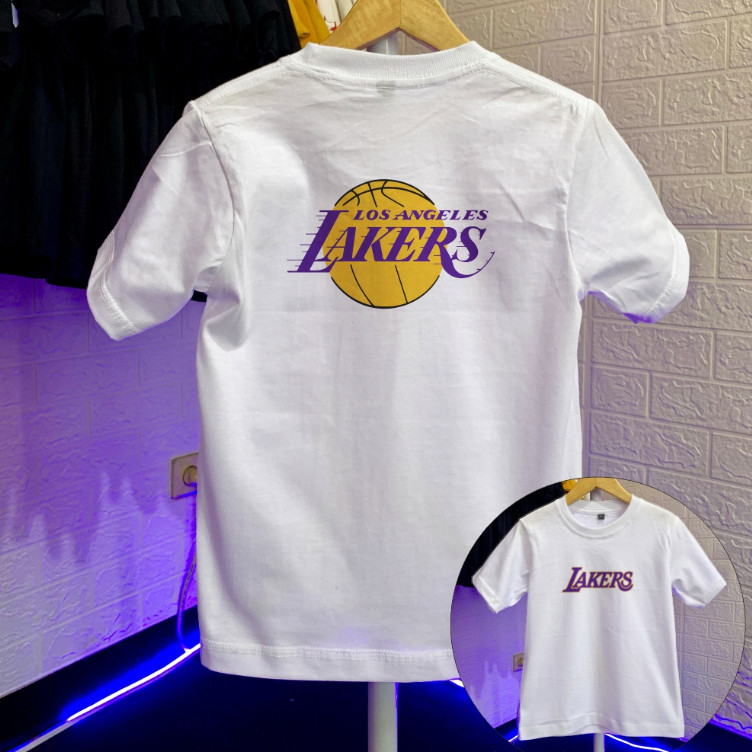 Kaos Anak & Remaja Laki-Laki 1-17 Tahun Lakers Cotton Combad 30s Baju Kaos Anak