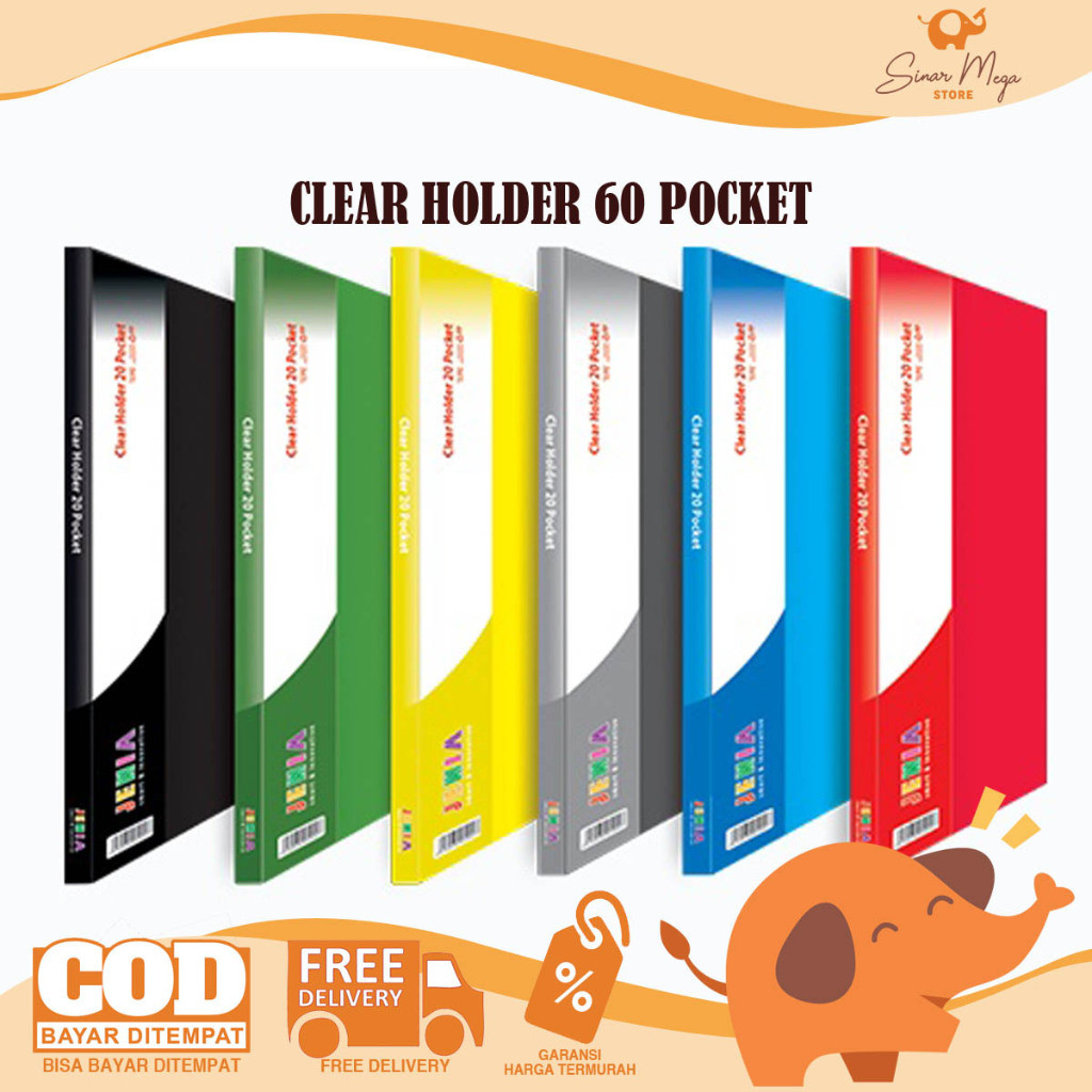 

Zyd Jenia Clear Holder Folio isi 60 Pocket / Map Dokumen Ukuran F4