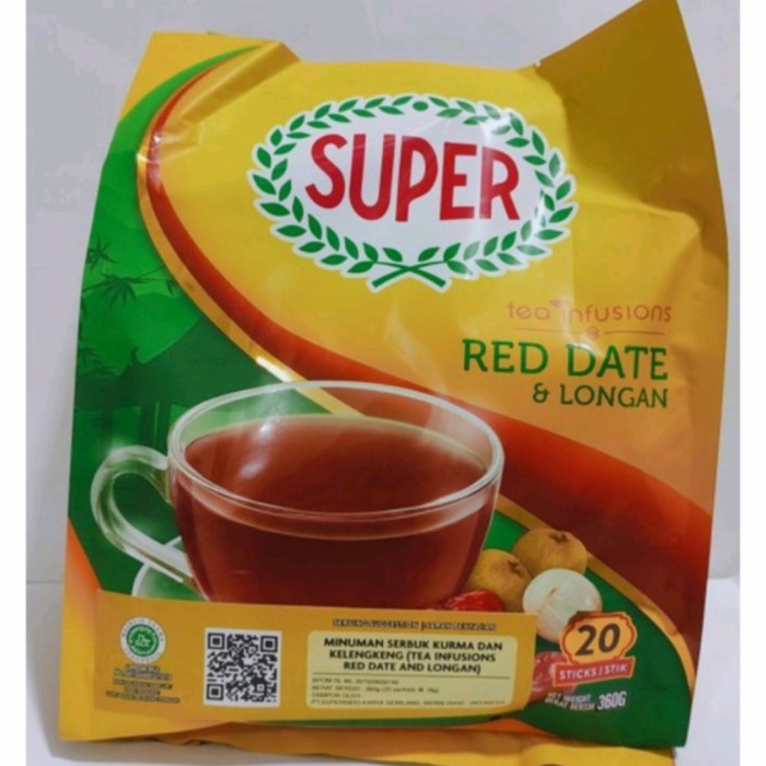 

Super Instant Red Date & Longan Tea/ Teh Angco Isi 20 Sachet @18gr