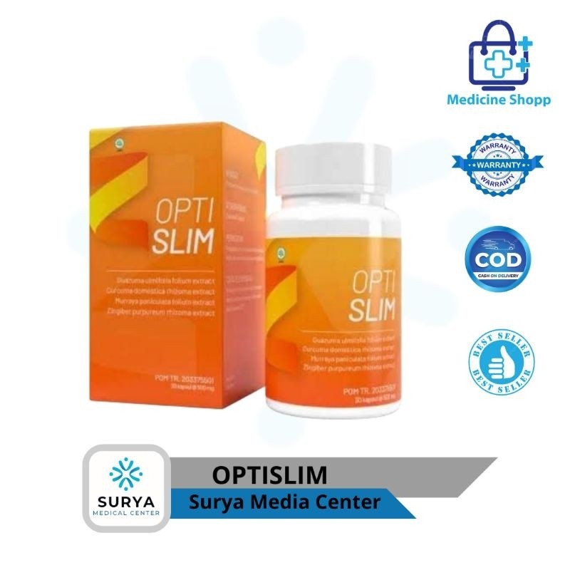 Optislim Kapsul Pelangsing Original 20 Kapsul BPOM (terlaris)