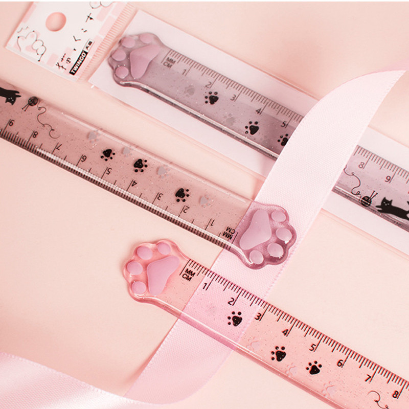

Penggaris pelajar/penggaris kartun 15 cm/penggaris kaki kucing lucu/penggaris 15 cm