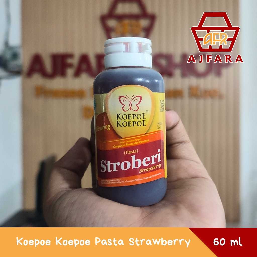 

Koepoe Koepoe Pasta Durian, Melon, Moka, Pandan, Strawberry, Anggur, atau Coklat 60 ml