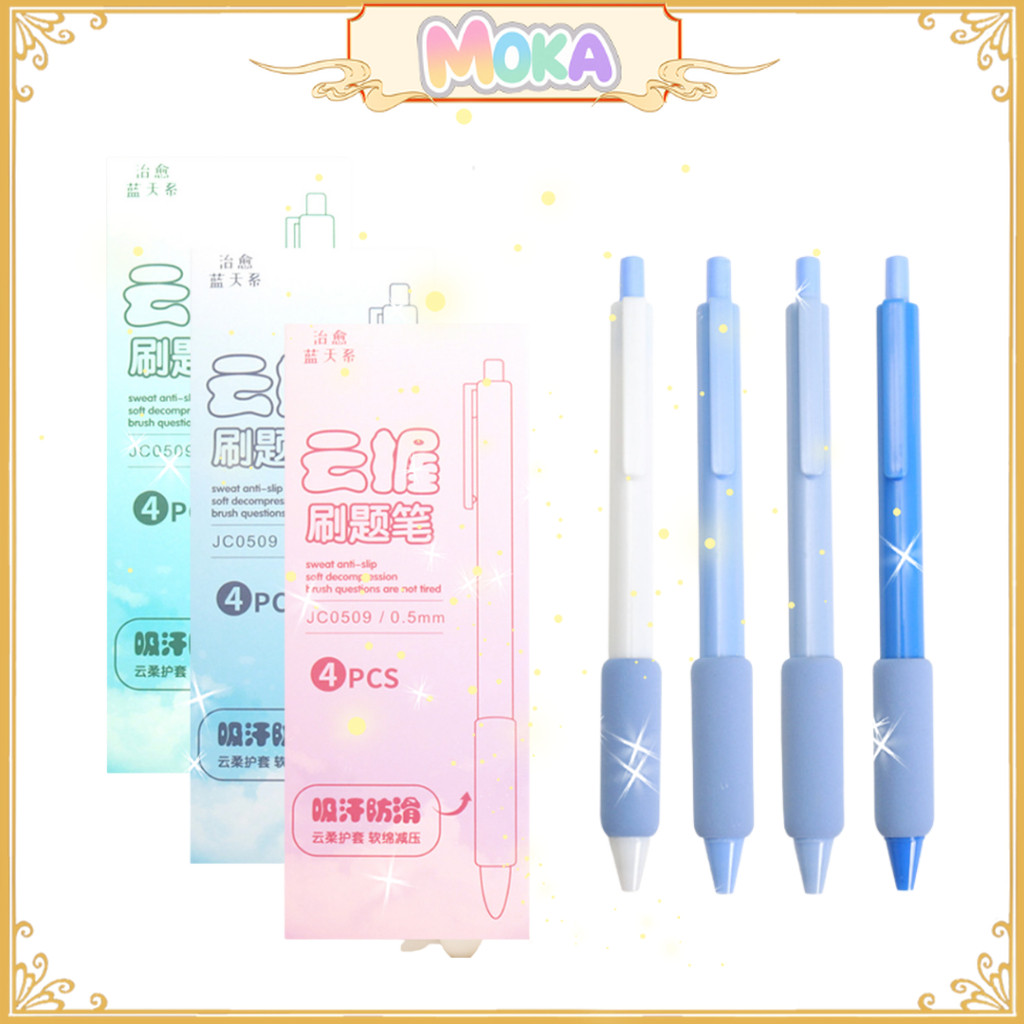 

MOKA Pulpen Gel Mekanik Anti Sweat Anti Slip Dengan Bantalan Karet Nyaman Edisi Warna Pastel MKP16