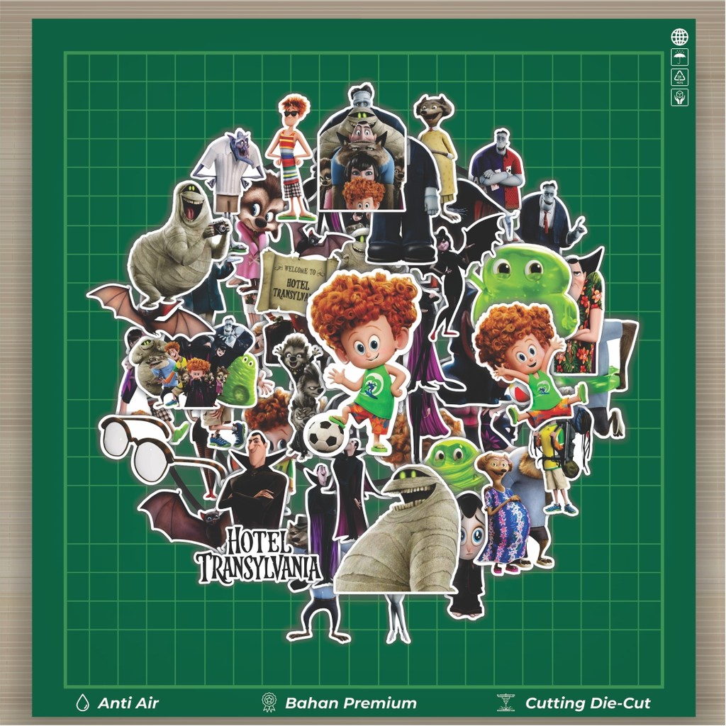 

HOT 50 PCS STIKER Stiker Kartun Hotel Transylvania Stiker Fashion Cars Decal Dingin Kartu Album Custom Vinyl Anti Air- Sticker Aesthetic Buku Journal Koper Casing HP Tablet Laptop Helm Motor Botol Minum
