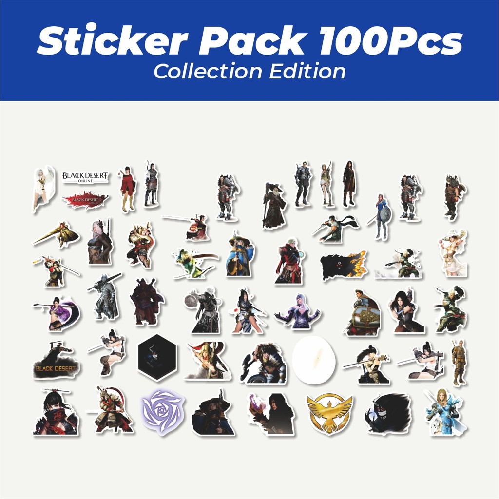 

Hot Stiker Game Black Desert Char Mix 1 Lucu Anti Air Stikers Berperekat Waterproof Sticker Decal Buat Motor Helm Buku Journal Koper Casing HP Laptop Botol Minum