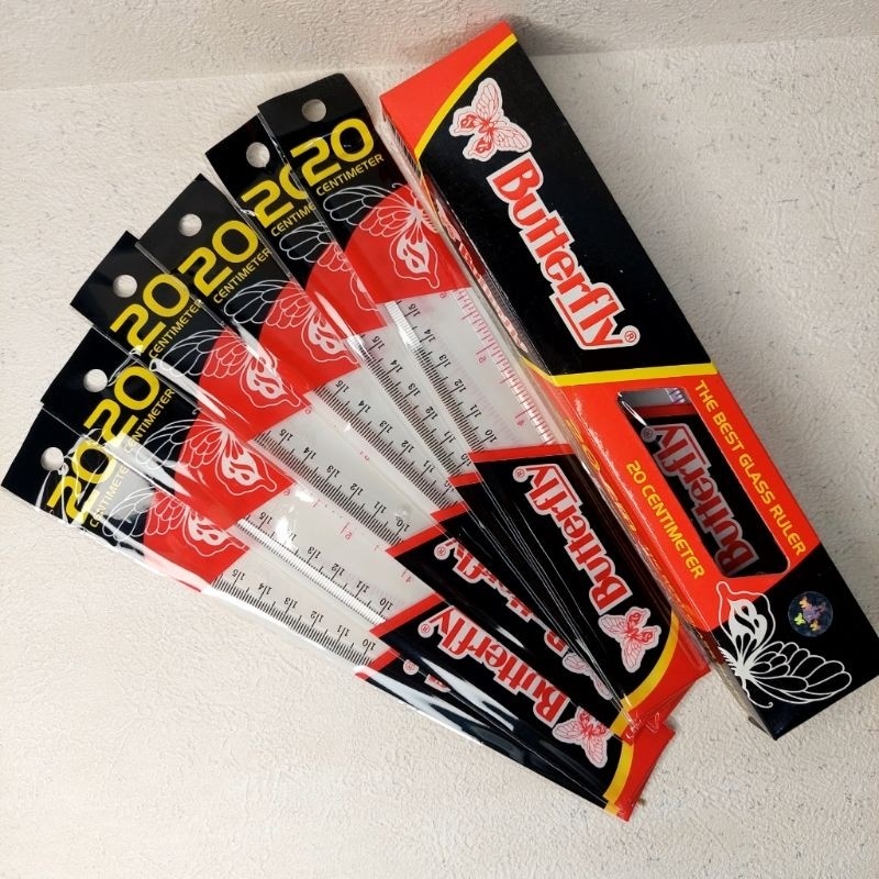 

PENGGARIS 20CM BUTTERFLY / Satuan Murah