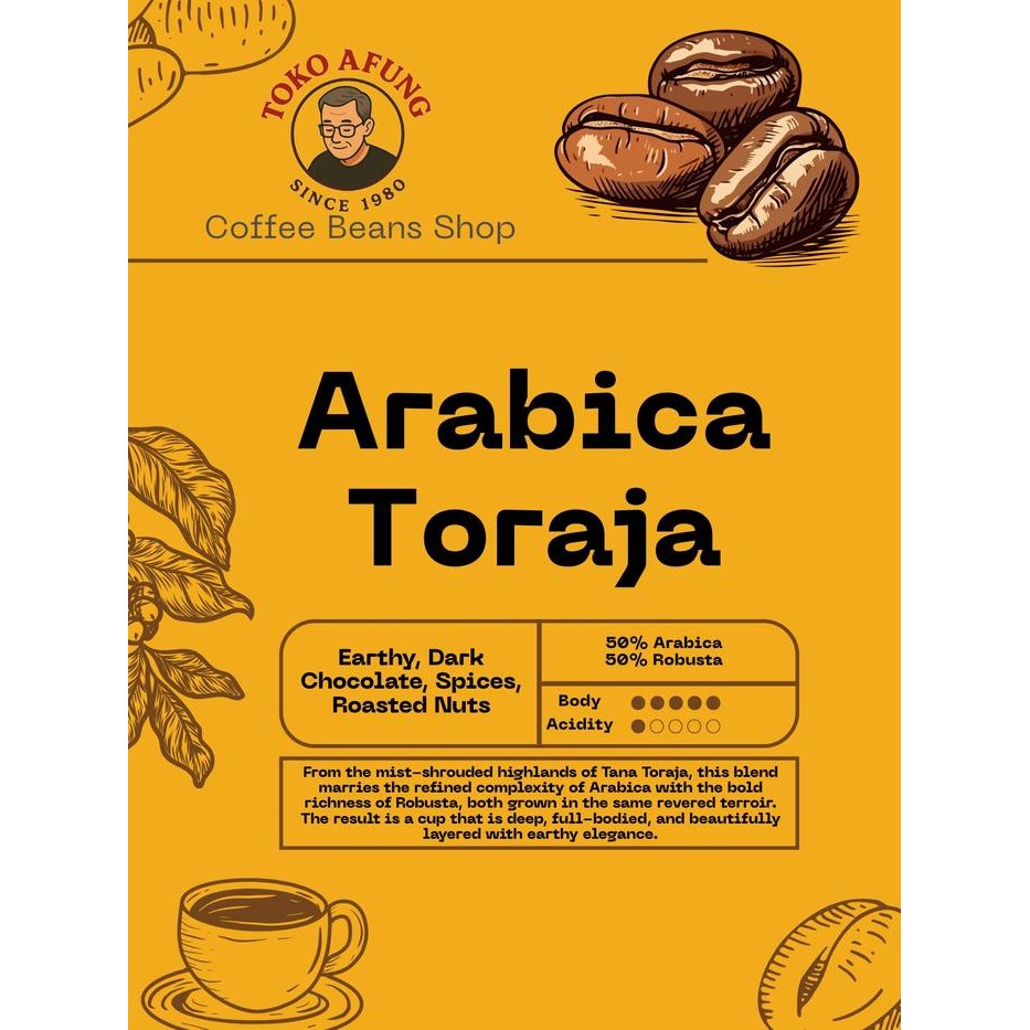 

SALE BIji/Bubuk | Kopi Arabika - Toraja - 250g, Biji / BeansTERLARIS