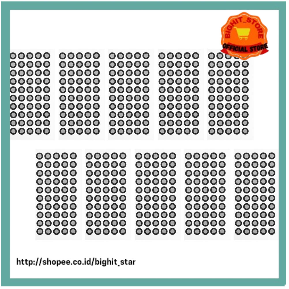 

10 Sheets Scanner Reflective Film 3d Scanning Marker Dots Reference Point Markers 6mm Marking Marker/dots Sticker